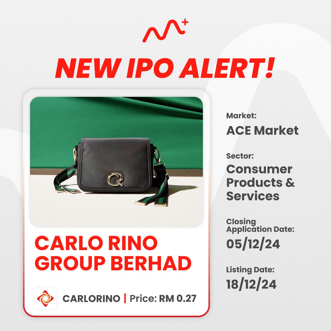 Carlo Rino going to be listed on Bursa Malaysia.