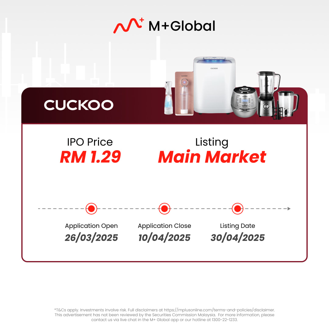 Cuckoo is going to IPO on 30 April 2025. Interested to apply? Register Now using Invitation Code: UBZQ