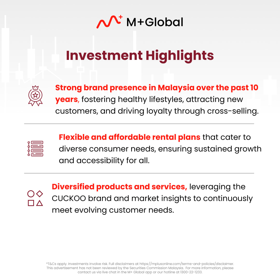 Cuckoo Malaysia Investment highlight
