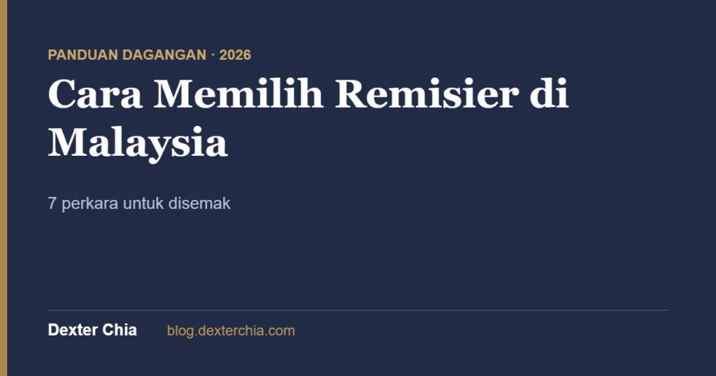 Cara Memilih Remisier di Malaysia