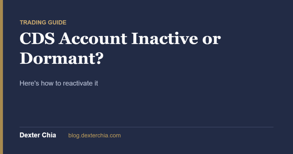 CDS Account Inactive or Dormant?