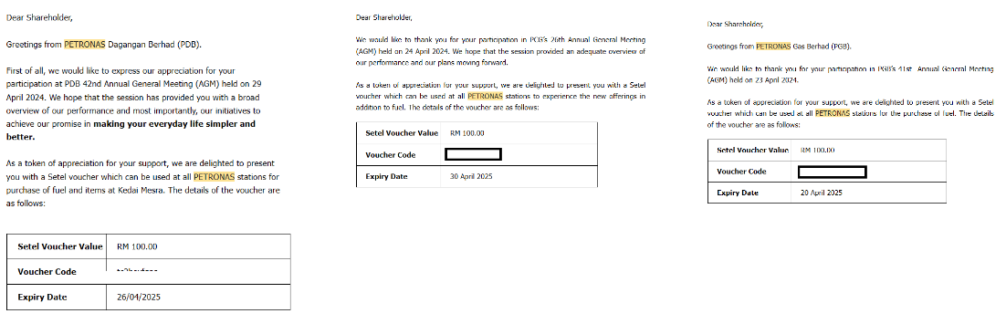 How to reward yourself with Malaysian listed companies AGM Door Gifts