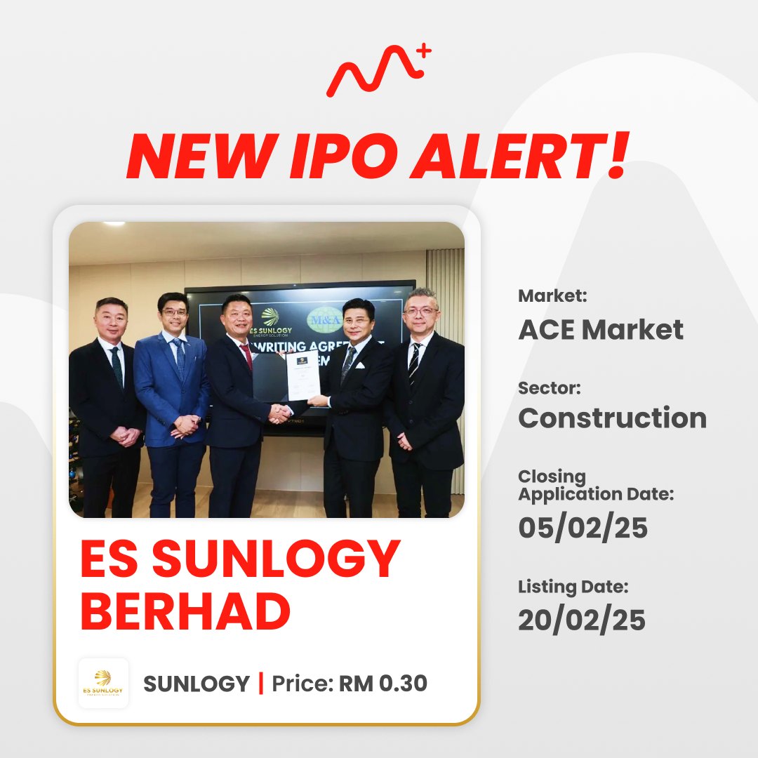 ES Sunlogy Berhad going to be listed on 20 February 2025