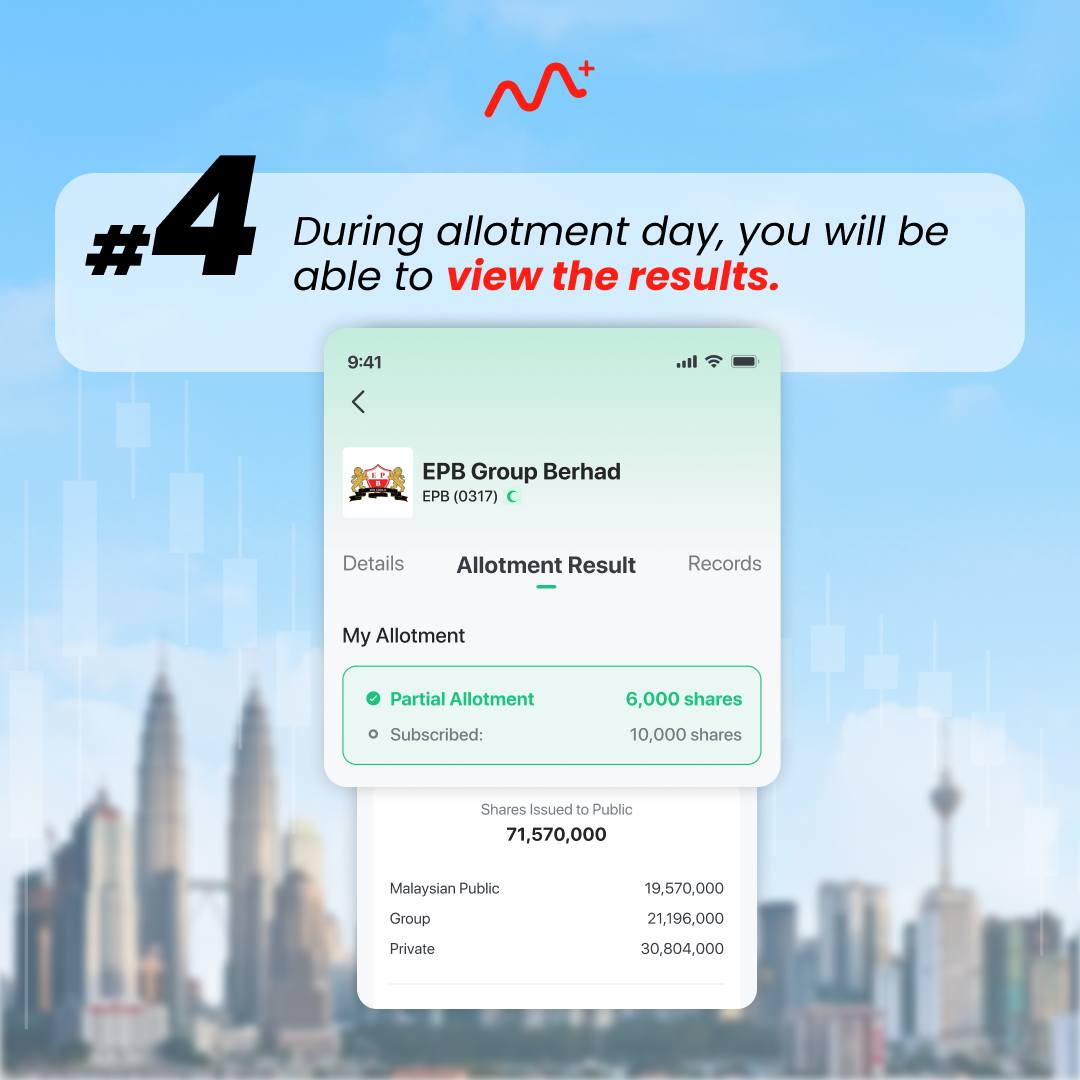 轻松申请马来西亚即将上市的IPO新股：M+ Global APP使用指南: m global apply ipo bursa 6