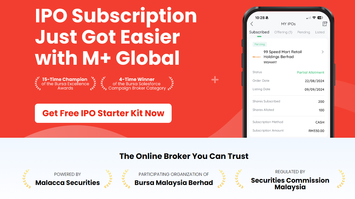 Switching to M+ Global allows you to apply for Bursa IPO