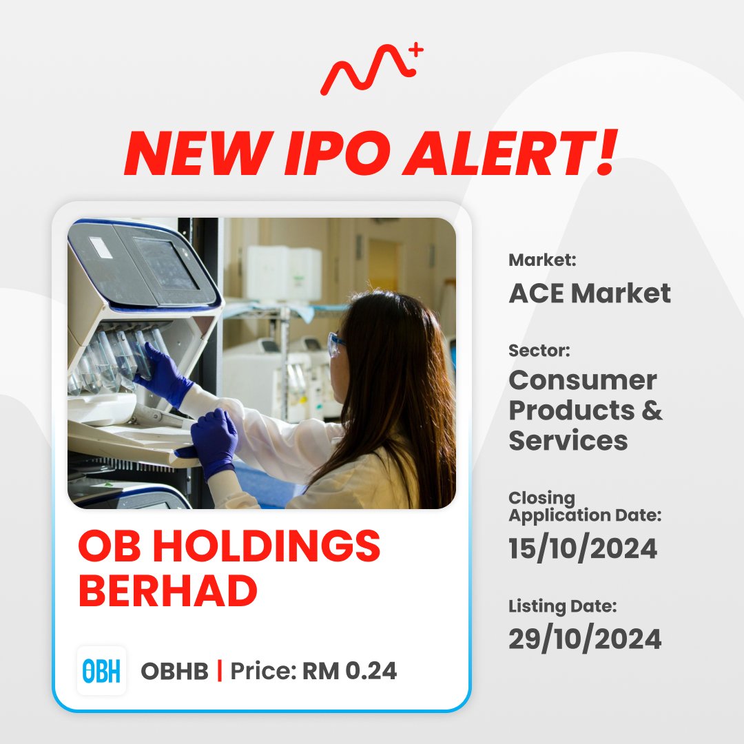 OB Holdings' RM28.8 Million IPO via M+ Global: Invitation Code UBZQ: obhb ob holdings berhad