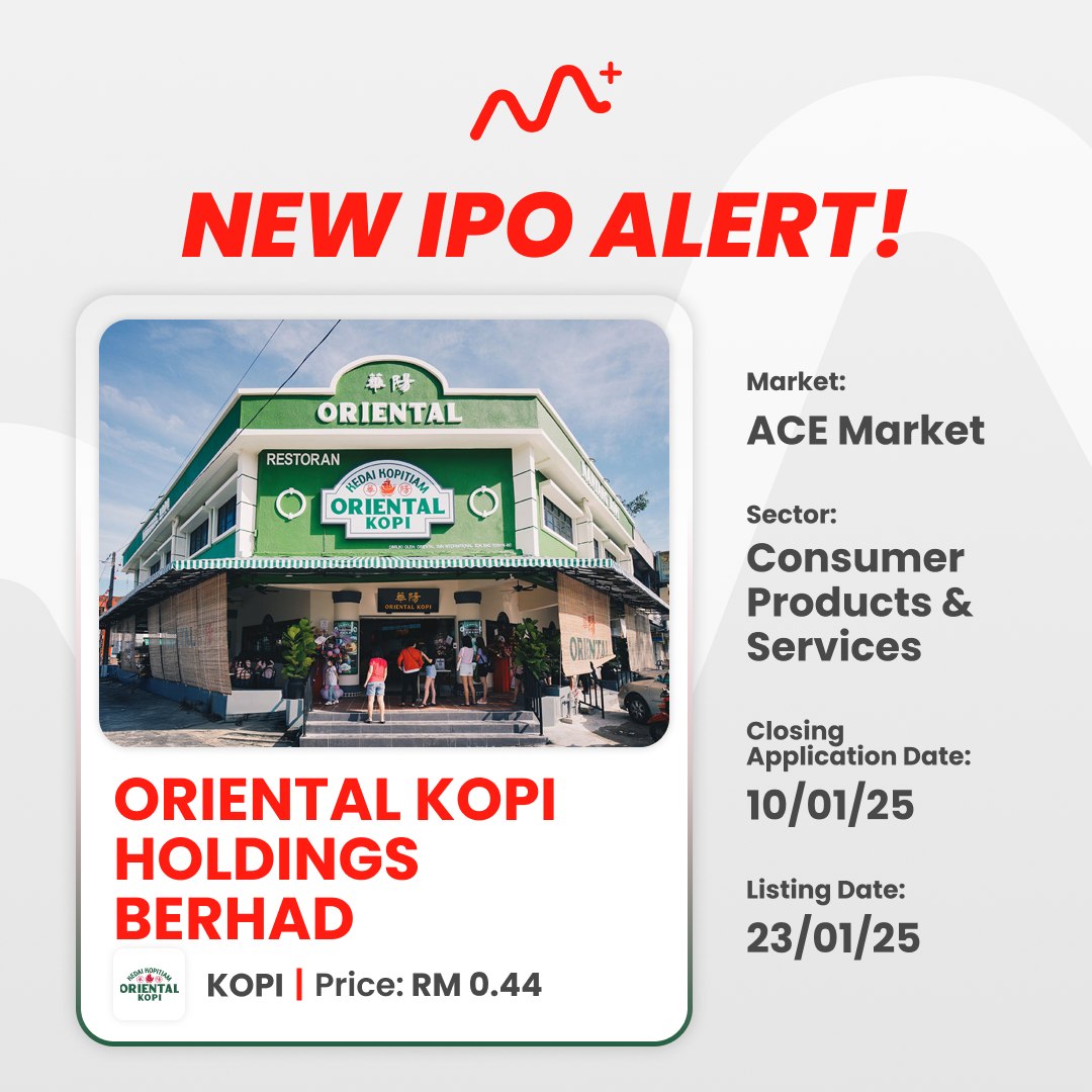 Oriental Kopi 华阳 IPO 将在 23/01/2025上市！