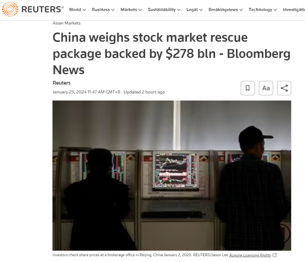 China is thinking about a $278 billion plan to save its stock market: What can you do?