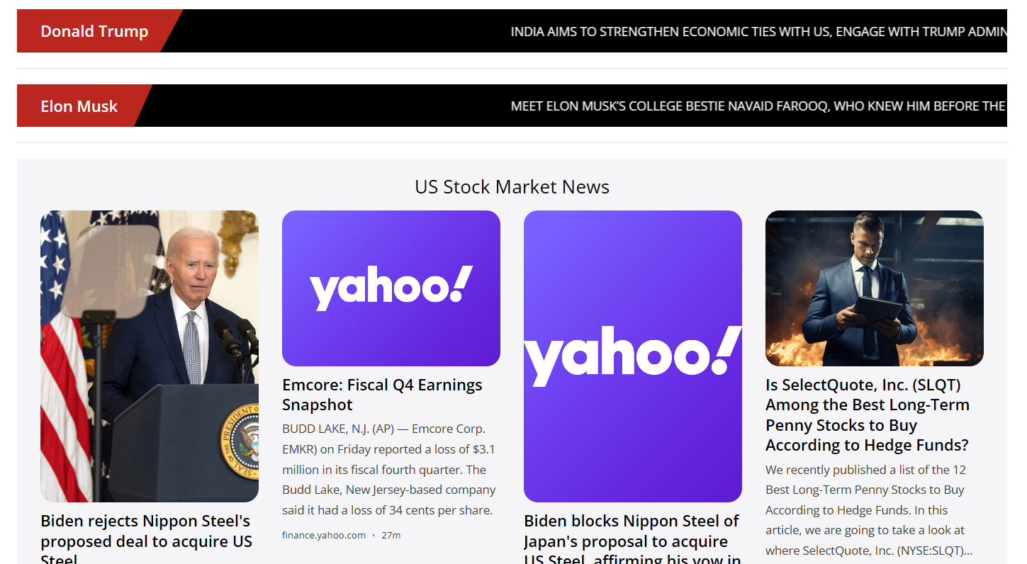 You can now view US and Malaysia stock market news in our website. We combined all reliable sources and put it all here.