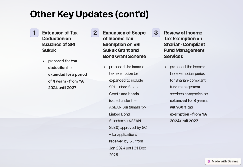 Tax Updates: Summary of the Malaysia's Budget 2024 Tax Updates: tax update 6