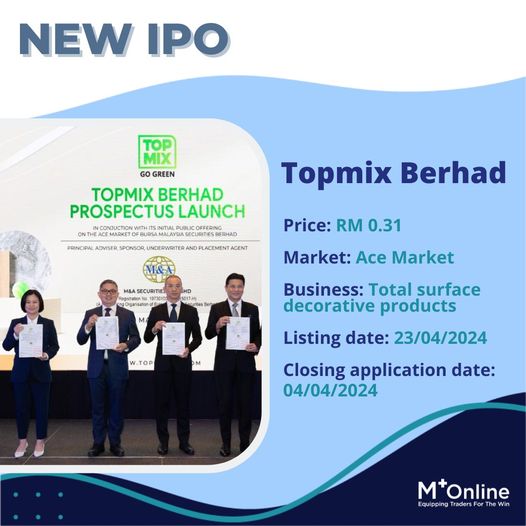 Topmix Berhad IPO Bursa Malaysia