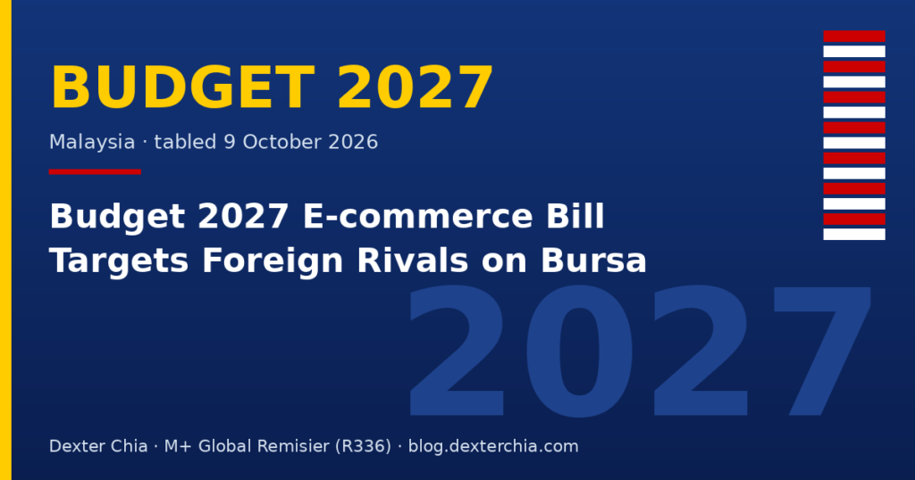 Budget 2027 E-commerce Bill Targets Foreign Rivals on Bursa