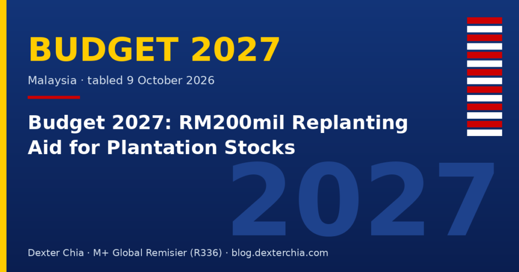 Budget 2027: RM200mil Replanting Aid for Plantation Stocks