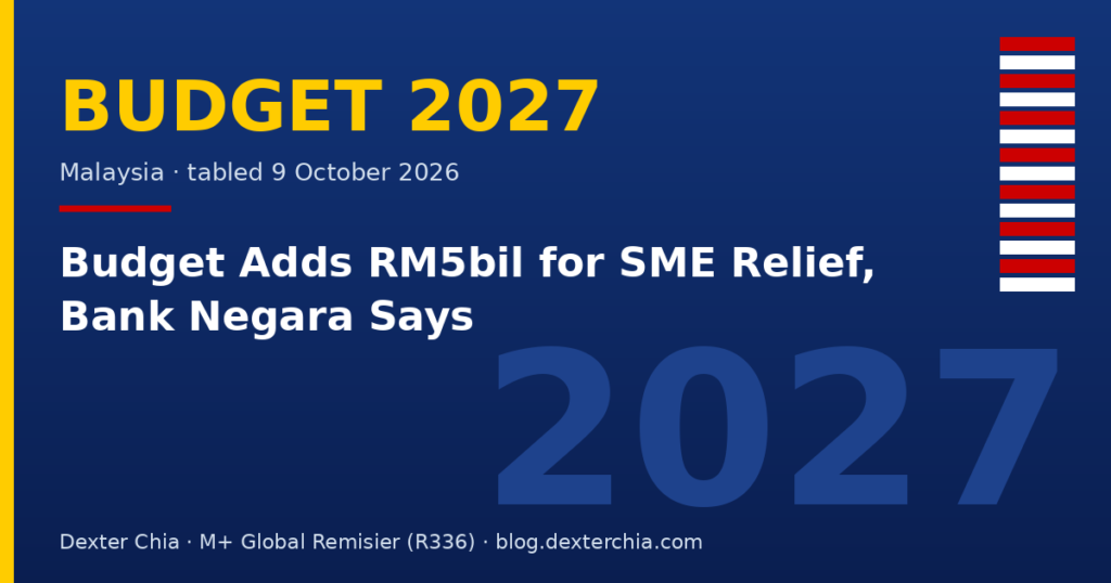 Budget Adds RM5bil for SME Relief, Bank Negara Says