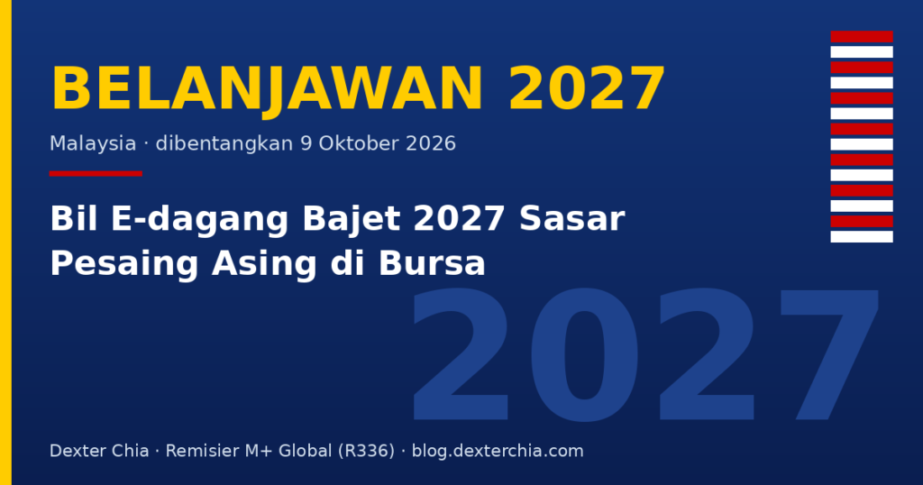 Bil E-dagang Bajet 2027 Sasar Pesaing Asing di Bursa