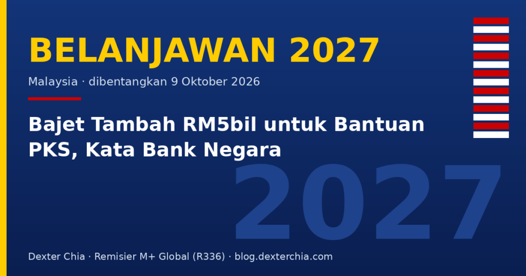 Bajet Tambah RM5bil untuk Bantuan PKS, Kata Bank Negara