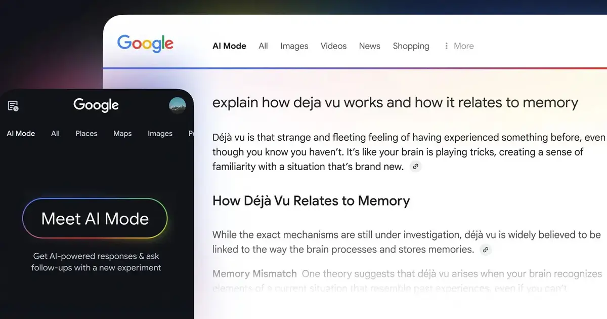 Google AI Mode news links and link visibility