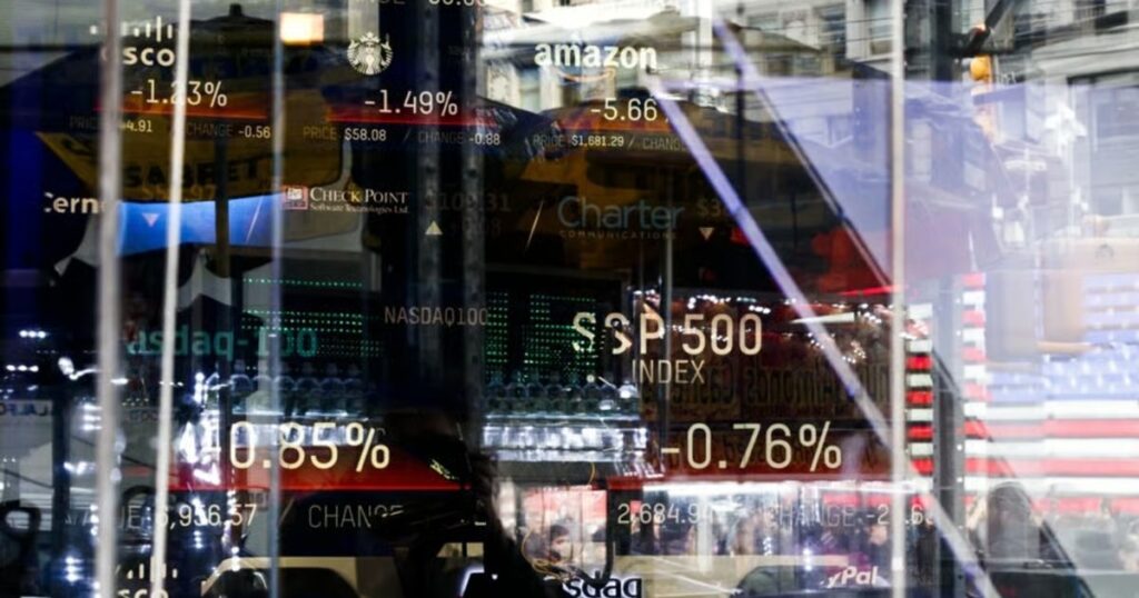 BUSINESS Wall Street ends sharply lower as AI trade worries weigh