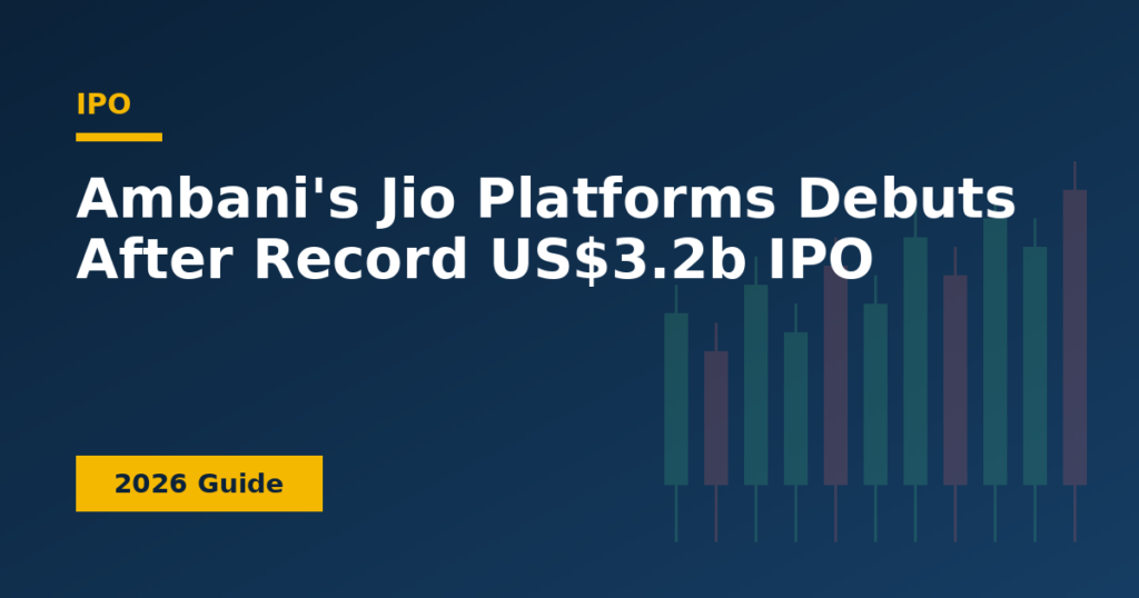 Ambani's Jio Platforms Debuts After Record US$3.2b IPO