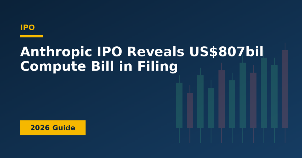 Anthropic IPO Reveals US$807bil Compute Bill in Filing