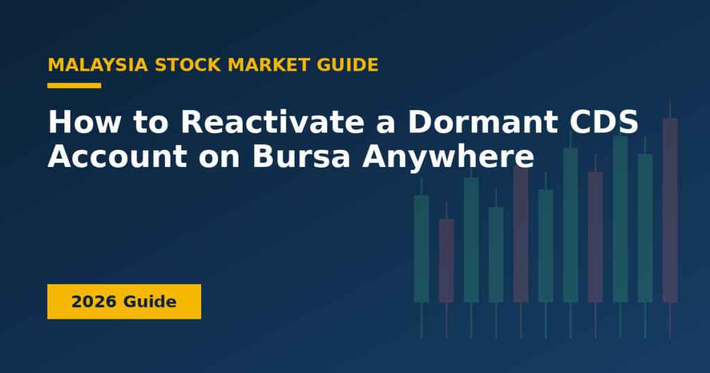 How to Reactivate a Dormant CDS Account on Bursa Anywhere