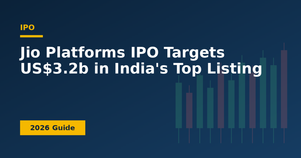 Jio Platforms IPO Targets US$3.2b in India's Top Listing