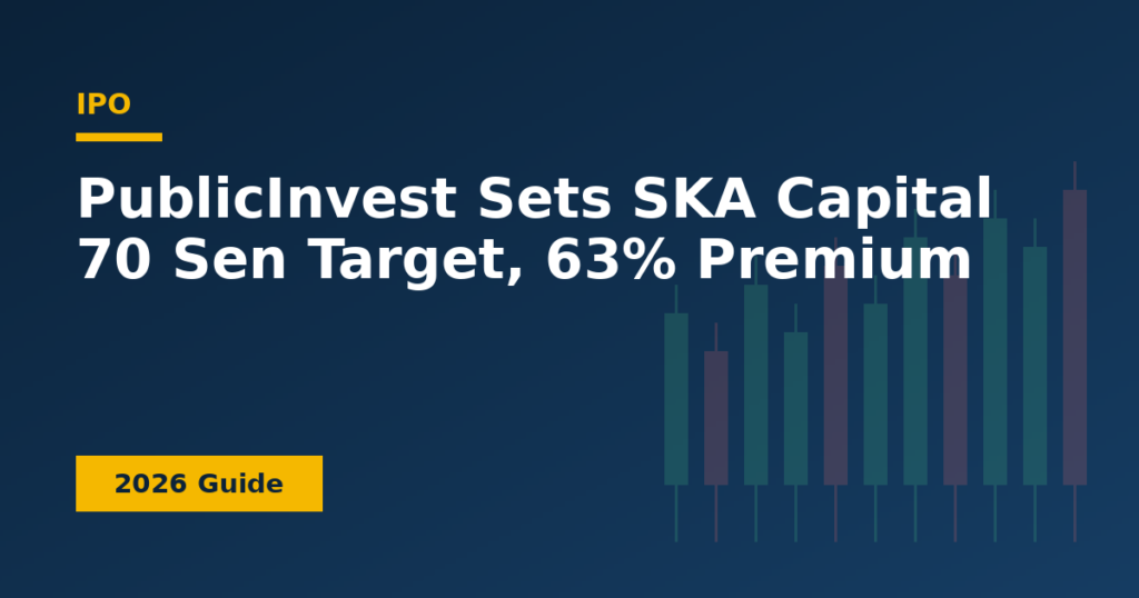 PublicInvest Sets SKA Capital 70 Sen Target, 63% Premium