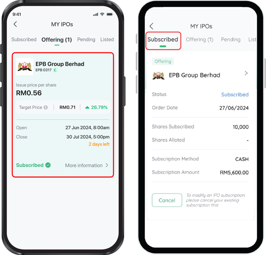 How to Apply for IPO Stocks — M+ Global app screenshot 4