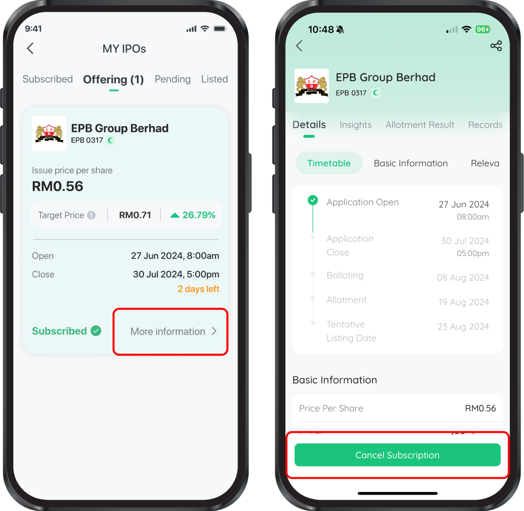 How to Apply for IPO Stocks — M+ Global app screenshot 6