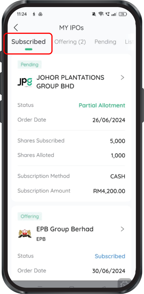 How to Apply for IPO Stocks — M+ Global app screenshot 7