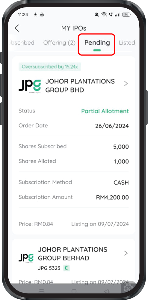 How to Apply for IPO Stocks — M+ Global app screenshot 8