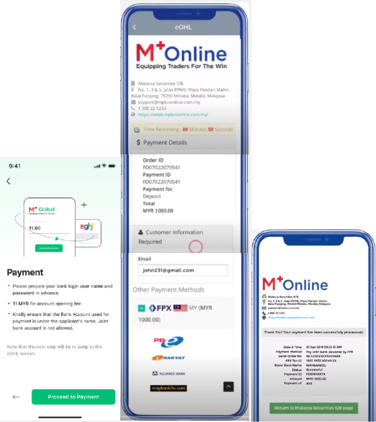 How to Re-apply for a MY Stock Trading Account — M+ Global app screenshot 8