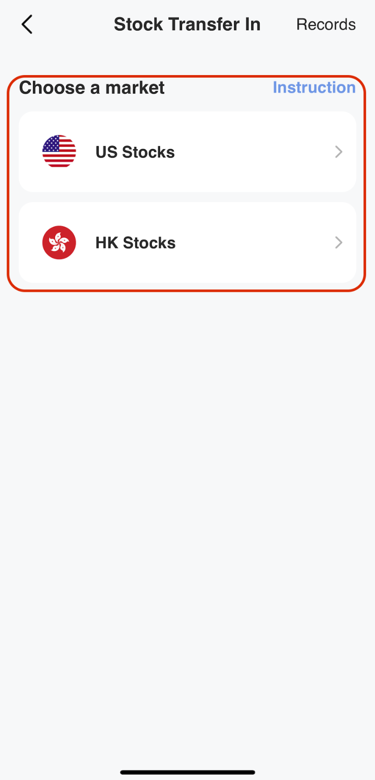 How to Transfer in Stock to M+Global — M+ Global app screenshot 3