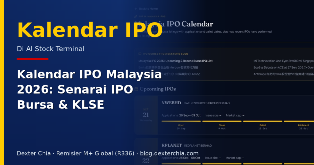 Kalendar IPO Malaysia 2026: Senarai IPO Bursa & KLSE