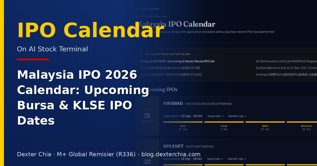 Malaysia IPO 2026 Calendar: Upcoming Bursa & KLSE IPO Dates