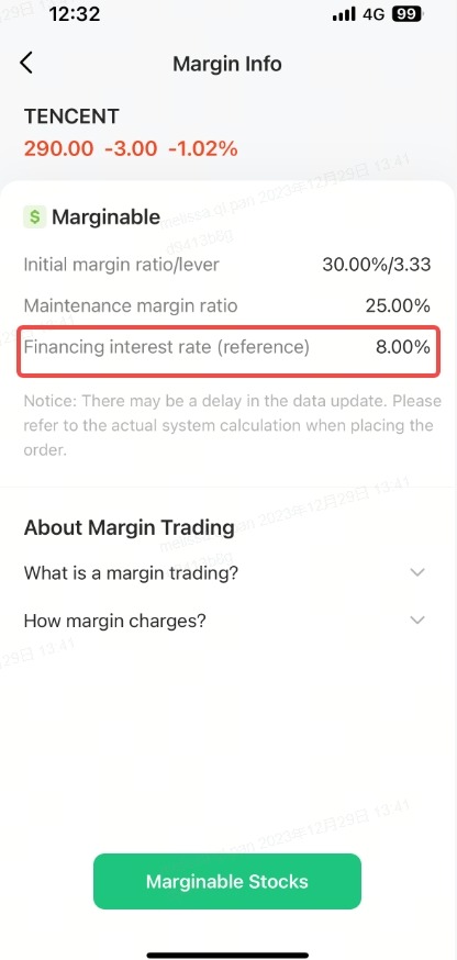Margin Trading — M+ Global app screenshot 2