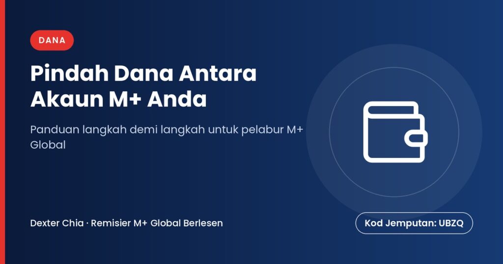 Pindah Dana Antara Akaun M+ Anda — panduan M+ Global