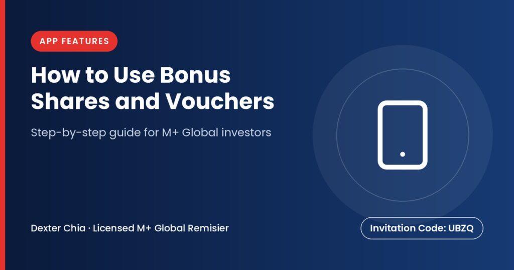 How to Use Bonus Shares and Vouchers — M+ Global guide