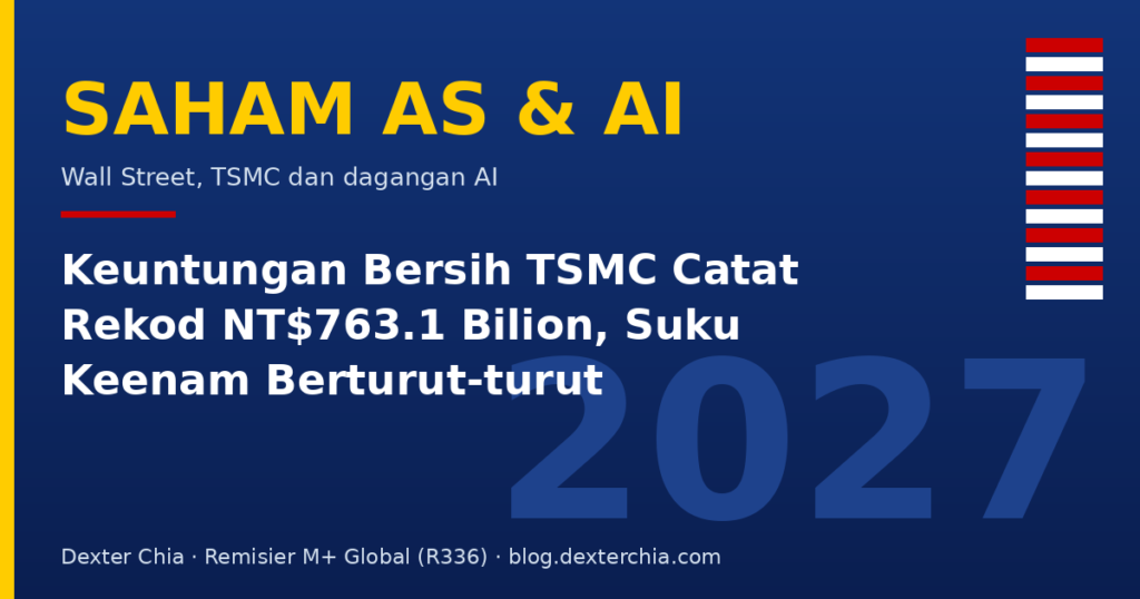 Keuntungan Bersih TSMC Catat Rekod NT$763.1 Bilion, Suku Keenam Berturut-turut